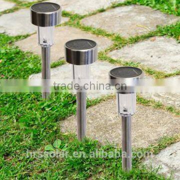 Outdoor Stainless Steel Solar Power 7 Color Changing LED Garden Landscape Path Pathway Lights Lawn Lamp photo-2
