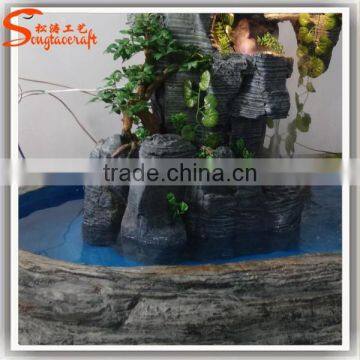 Water Fountains Wholesal Decorative Fiberglass Feng Shui Water Fountain Culpture Indoor Water Fountain Landscape Stone Fountain photo-4