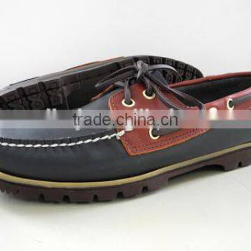Handsewn Blucher Moccasin Construction Deck Shoes