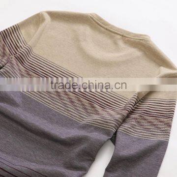 Custom High Quality Full Sleeve Mens Slim Cotton /polyester t Shirt photo-6