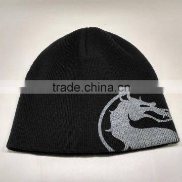 Dragon stamp in autumn and winter wool knitted hat hat cap cap ear warm set