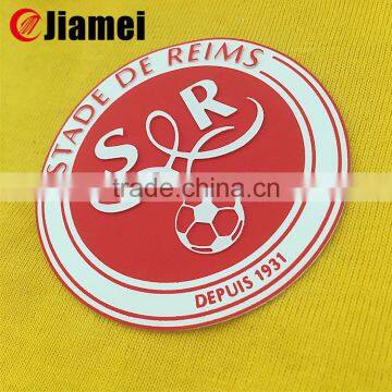 Machine OEM fabric pvc or silicone embossed heat transfer sticker