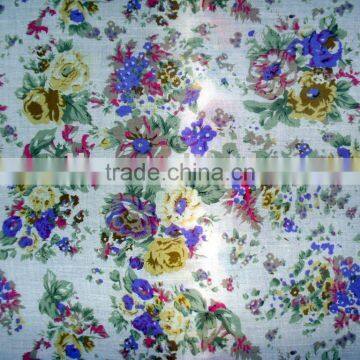 printed chiffon yoryu fabric