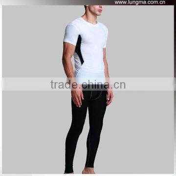 Men's Fitness Custom Rash Guard Short Sleeve Long Tight Pants Compression Activewear