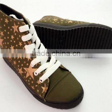 GZY Wholesale China Canvas Ladies Shoes Fashion High Platform photo-2