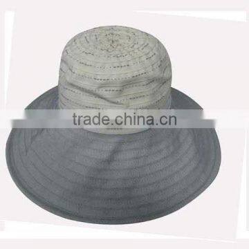 Ribbon Bucket Hats With Roll Brim