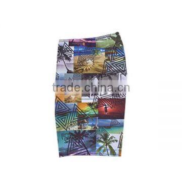 Mens Drawstring Beach Pants With Crazy Pattern photo-5