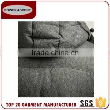 Good Quality Man Warm Stand Collar Padded Quilting Hoody Jacket In China photo-3