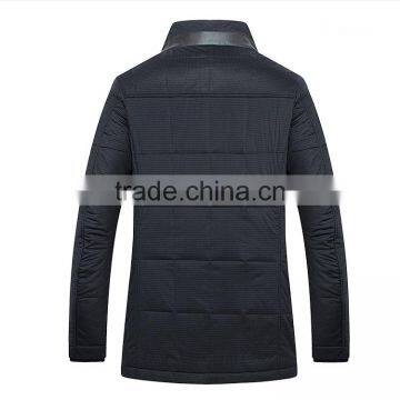Man Stand Collar Long Padding Casual Jacket photo-2