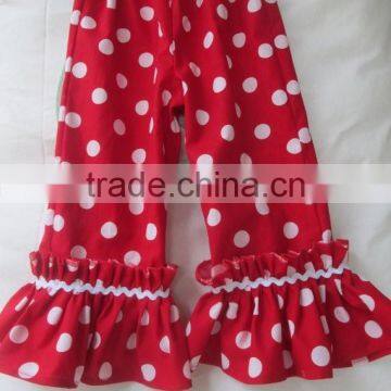 Wholesale Children's Clothes Girls Pants Girls Ruffle Polka Dot Print Baby Leggings