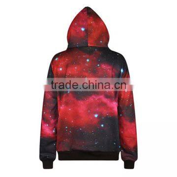OEM Custom Wholesale Sublimation Printed 3D High Quality No Zipper Hoodie Jacket