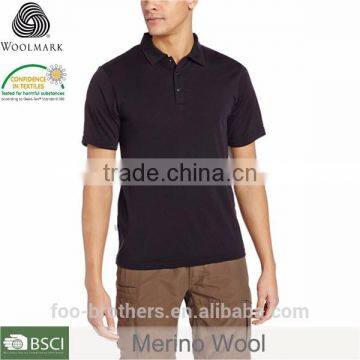 Merino Wool Men's t Shirt Men's Transport Short Sleeve Polo T-Shirt photo-3