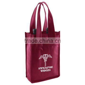 2 Bottle Wine Tote Bag - Fits 2 Wine Bottles, Features 20" Handles and Comes With Your Logo. photo-2