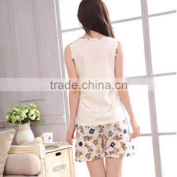 Summer Cartoon Style Fashion Casual Comfortable Couple Pajamas photo-3