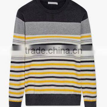 2017 Hot New Wool Boys Stripe Round Neck Pullover Custom Sweater for Men photo-4