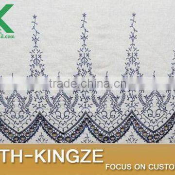 2016 Fashion Lace Fabric New Navy Bilateral Symmetry Cotton Openwork Embroidery 2016 Fashionin-friendly Soft Summer Dress Widt photo-5