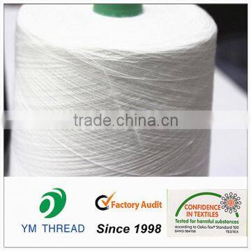 Chinese Pure Virgin Raw White Black 100% Polyester Spun Yarn Manufacturer photo-2