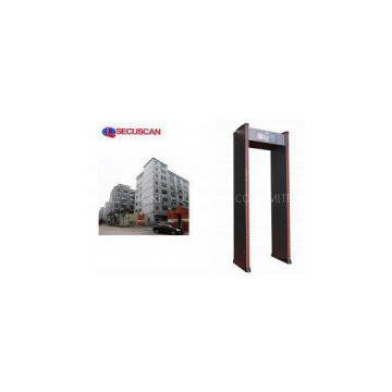 Full Body Security Metal Detector Door with 6 Pinpoint zones, 2LED light bars for Prisons