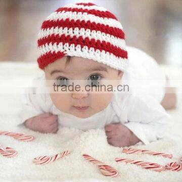 DIY crochet kits candy cane baby hat