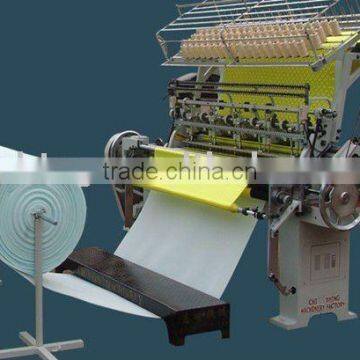 mechanical multi needle lock stitch quilting machine for blankets.