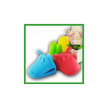 Dog Silicone Gloves Oven Mitts Holder Kitchen Baking Cooking Microwave Silicone Heat Resistant Gloves