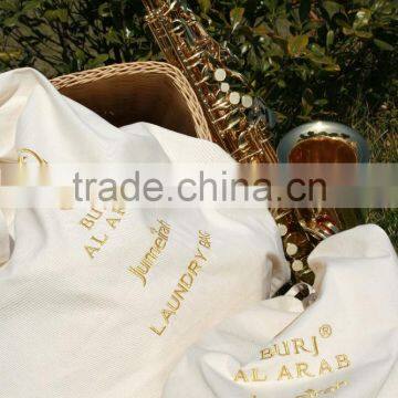 Manufacture Cheap 100% Cotton Hotel Laundry Bag photo-4