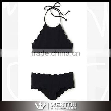 Wholesale Fashion High Neck Halter Top photo-2