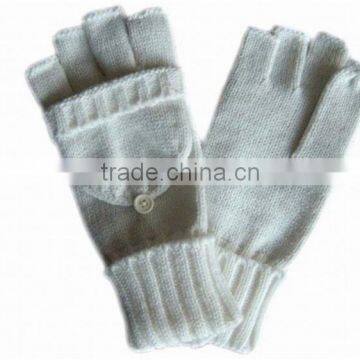 Smartphone touch screen white winter gloves