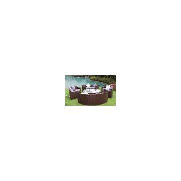 Outdoor Rattan Wicker Garden Lawn Deck Furniture Sofa Set