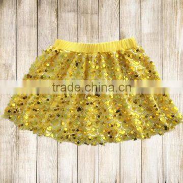 Happy New Year Style Girl Wholesale Sequin Skirts Baby Kids Red Girls Dress photo-4