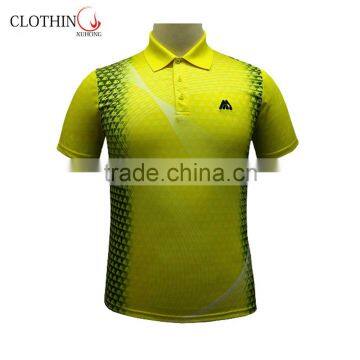 Latest design sports performance technical dry fit golf polo shirt manufacturer