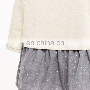 Round Neck Girls Dresses With Long Sleeves