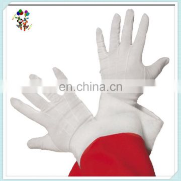 Cheap Cotton White Santa Father Christmas Party Gloves HPC-1021