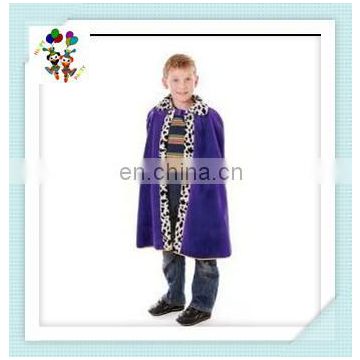 Velvet Kids Boy Purple Royal King Party Fancy Dress Capes HPC-0516