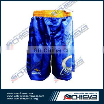 Custom fashion design wrestling singlets boxing shorts