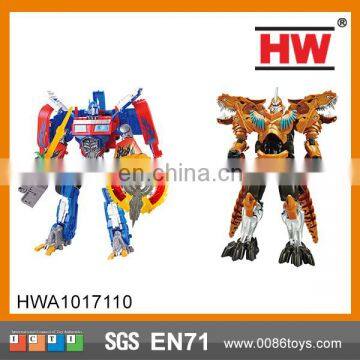 New Product 21CM Plastic Robot Toy Dinosaur robot car transform robot toy