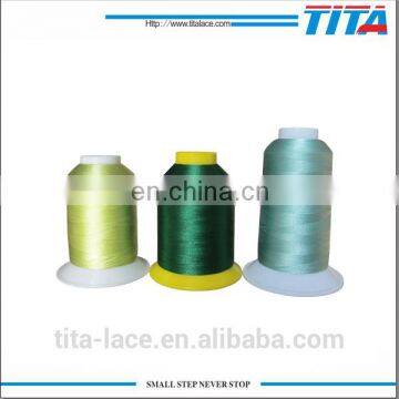 China Biggest Factory Manufacturer Dope Dyed Polyester Embroidery Thread photo-4