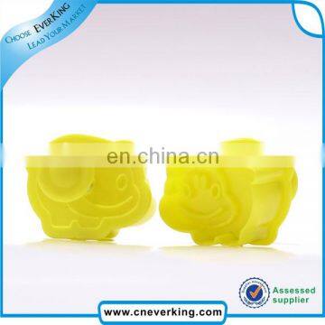 yellow color easy clean plastic cookie cutter