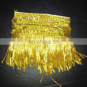 bullion fringe trims and tassel for decoration, metal wire bullion fringe