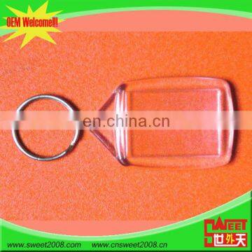 wholesale cheap blank plastic acrylic photo keychains