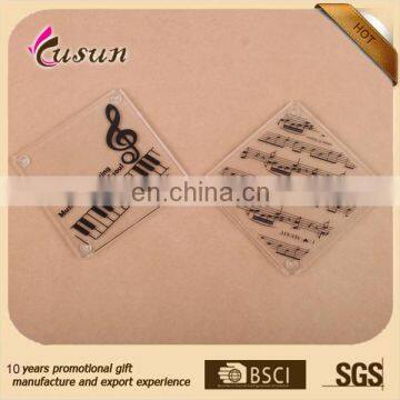 wholesale good quality clear square acrylic coasters