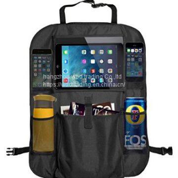 multi pocket travel storage pockets bag with tablet holder