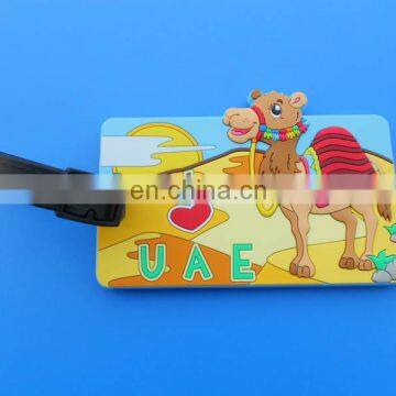 I LOVE UAE luggage tag Souvenir gift UAE camel and desert travel tag UAE flag suitcase tag