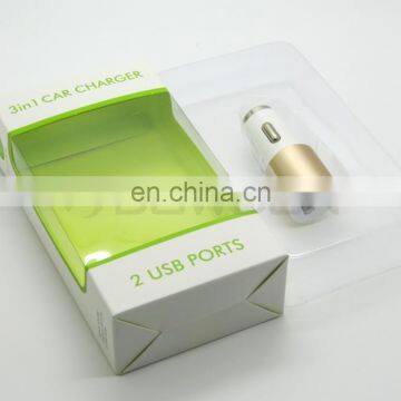 Universal Dual USB 2 Port Car Charger and Safety Hammer Charger 5V 2A photo-2