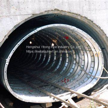 Corrugated steel tunnel liner