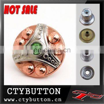CTY-DP(06) hot sale jeans button with stone