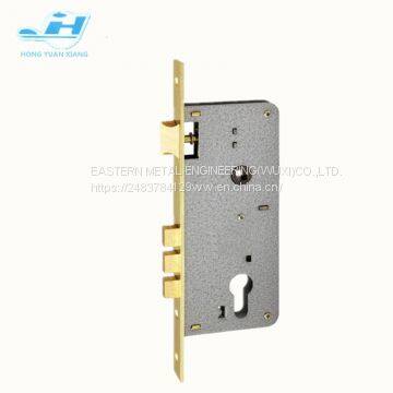 740/745 series Wooden door lock body mortise lock body three deadbolts cylinder hole good quality hot sales in Middle East
