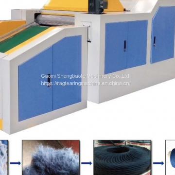 yarn/fabric/jean/polyester/cotton waste recycling machine