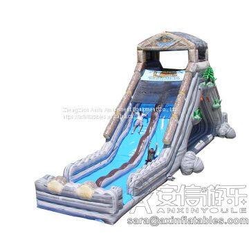 Inflatable slip and slide inflatable water slide axs-04