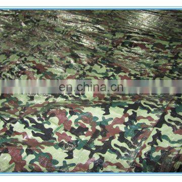 camo HDPE farbic both sides coated by LDPE tarpaulin with uv additive and waterproof feature